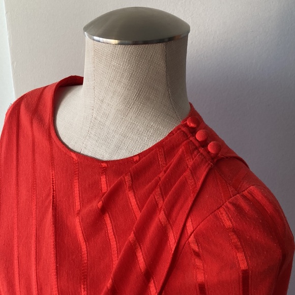 Small Vintage orange bib dress - Picture 5 of 13